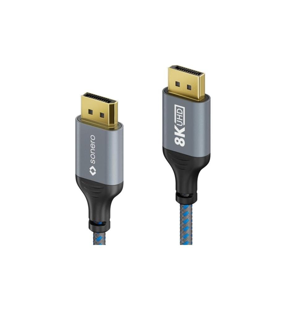 SONERO - Câble 8K DisplayPort - DisplayPort, 1 m