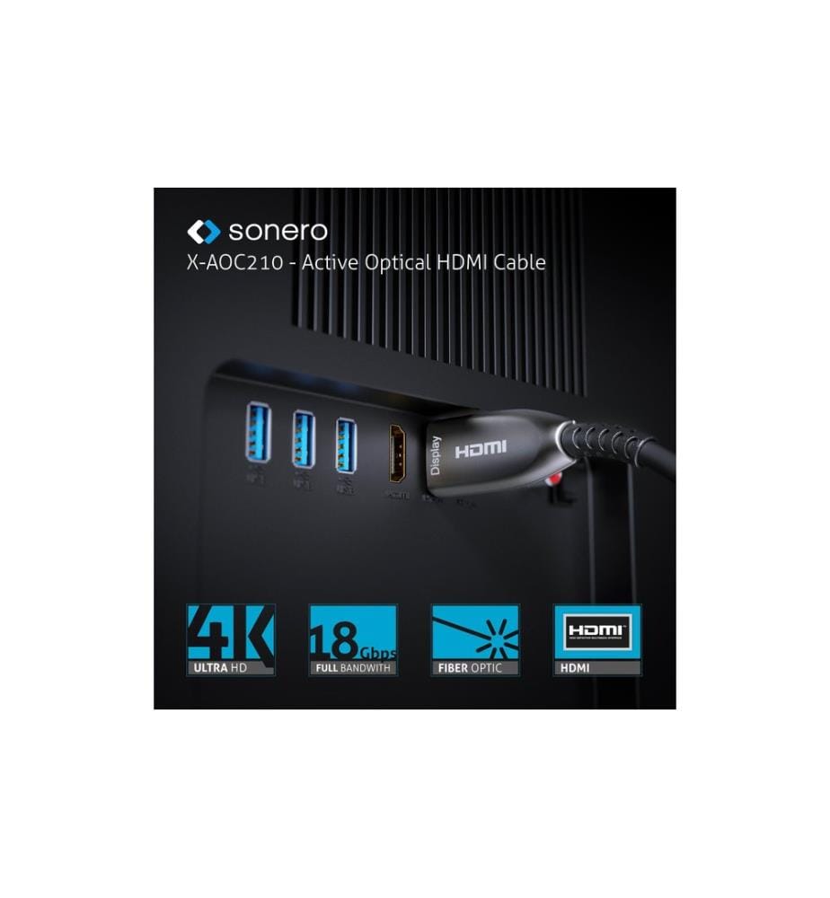 SONERO - Câble Premium Cert. HDMI actif 10 m