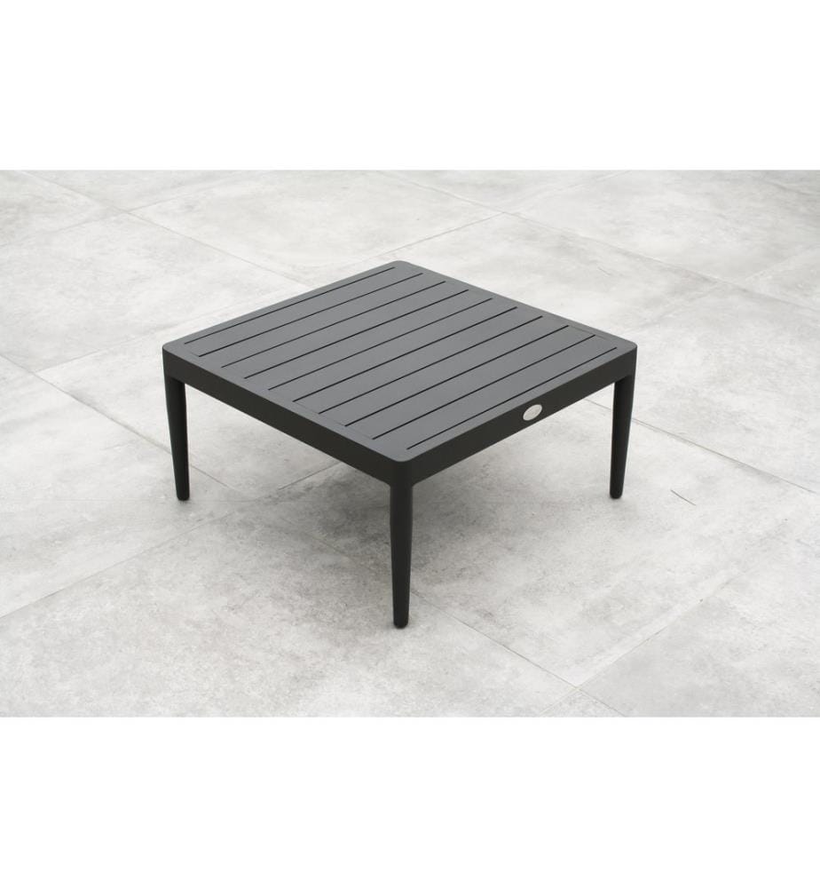 Garten-Eckgarnitur ANKARA 4-Sitzer aus Aluminium - SCHWARZ