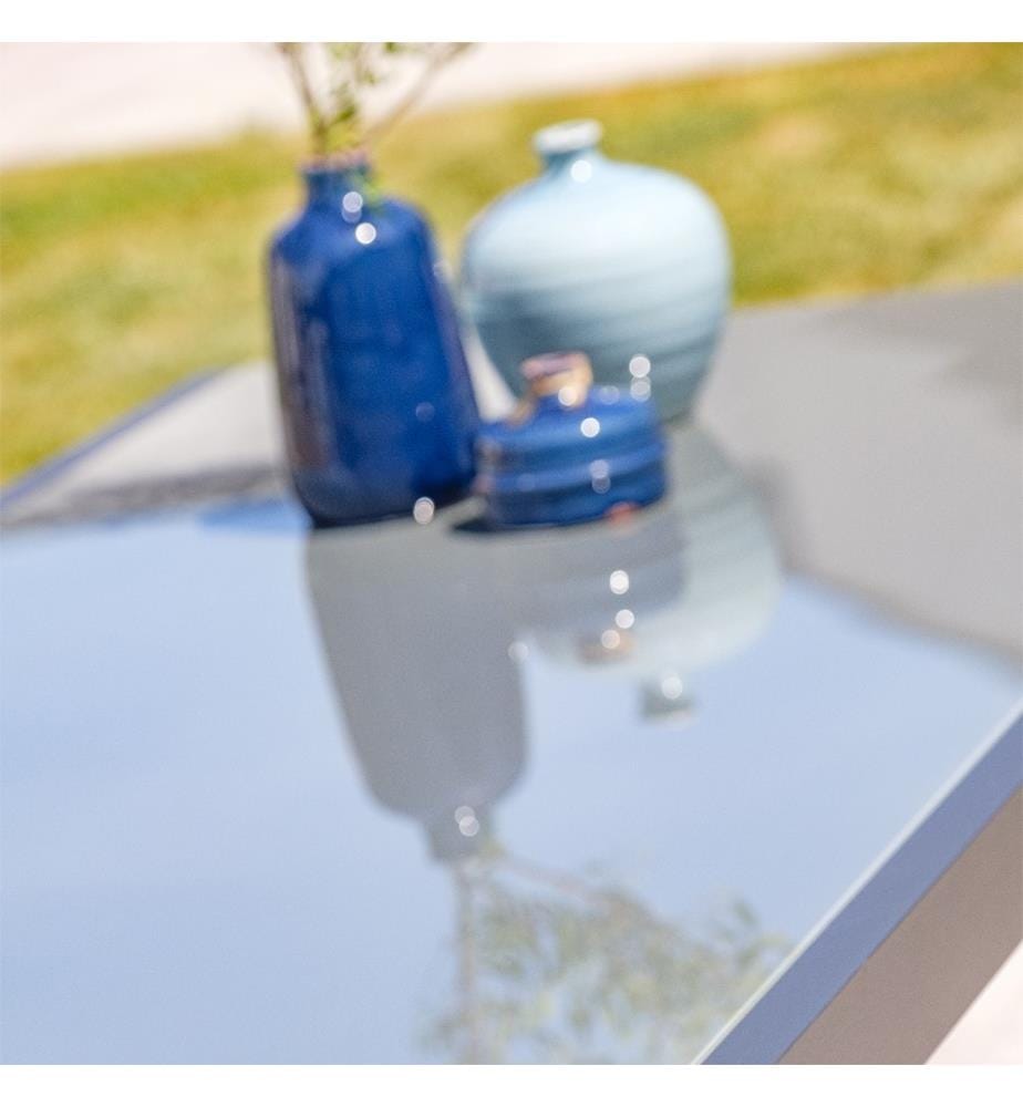 Tavolo da giardino Tolede, 6 sedie Tolede e 2 poltrone Tolede - Grigio antracite