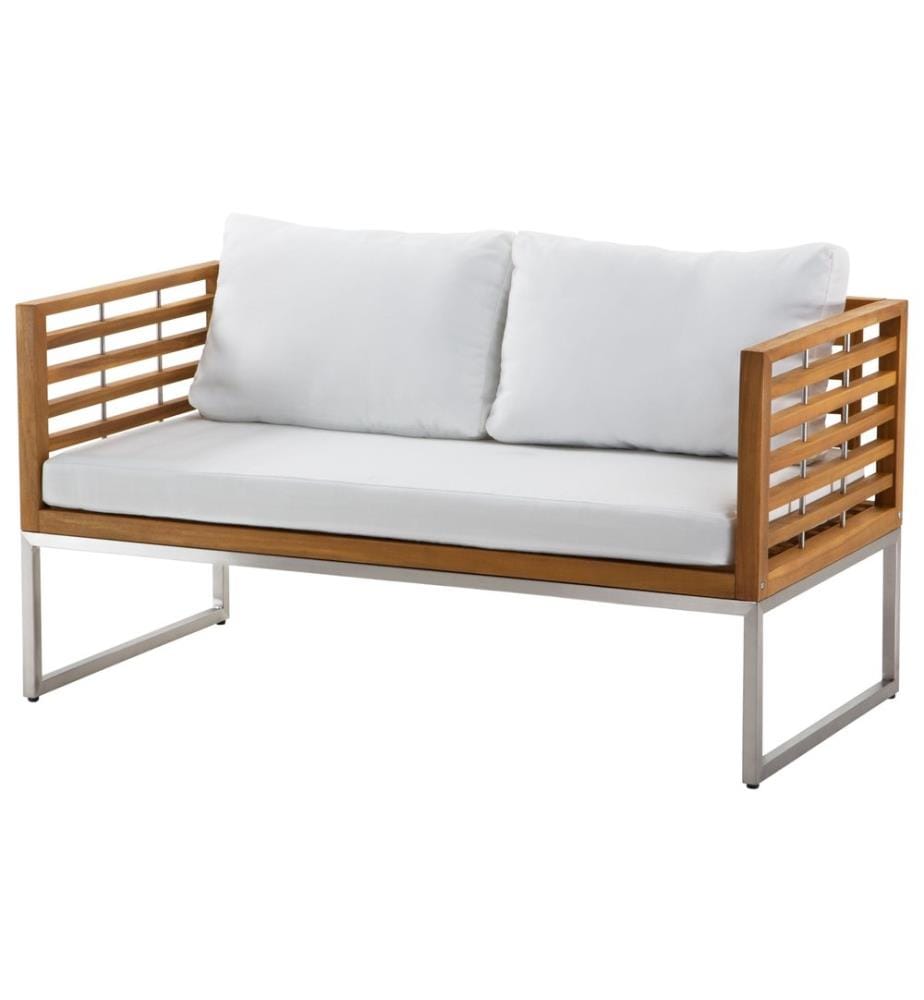 Set da giardino con tavolo 4 posti BERMUDA Legno d'acacia Marrone