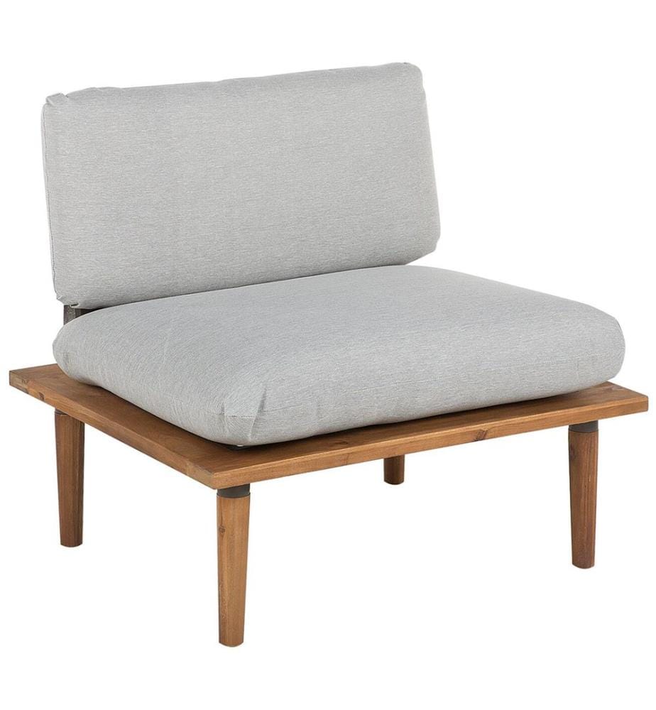 Lounge Set mit Tisch 2-Sitzer FRASCATI modular zertifiziertes Akazienholz Hellgrau