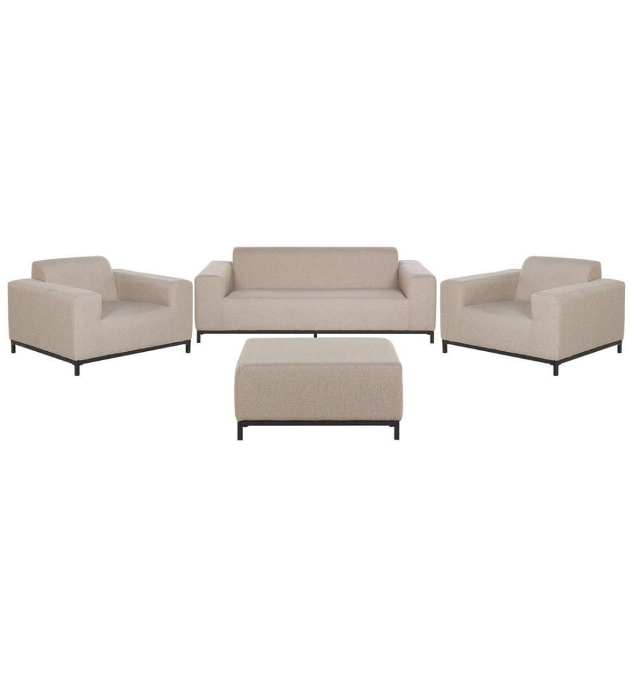 Lounge Set mit Tisch 5-Sitzer ROVIGO Beige