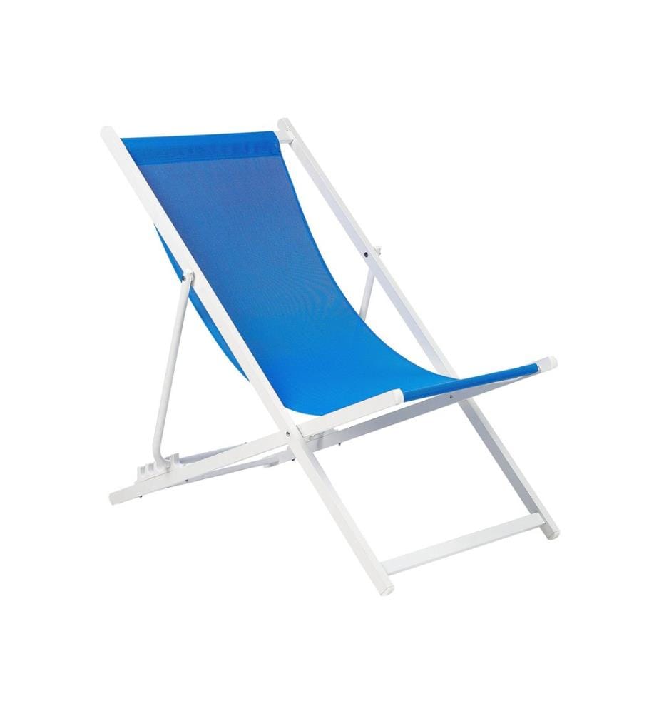 Klappbarer Liegestuhl LOCRI II Metall Blau