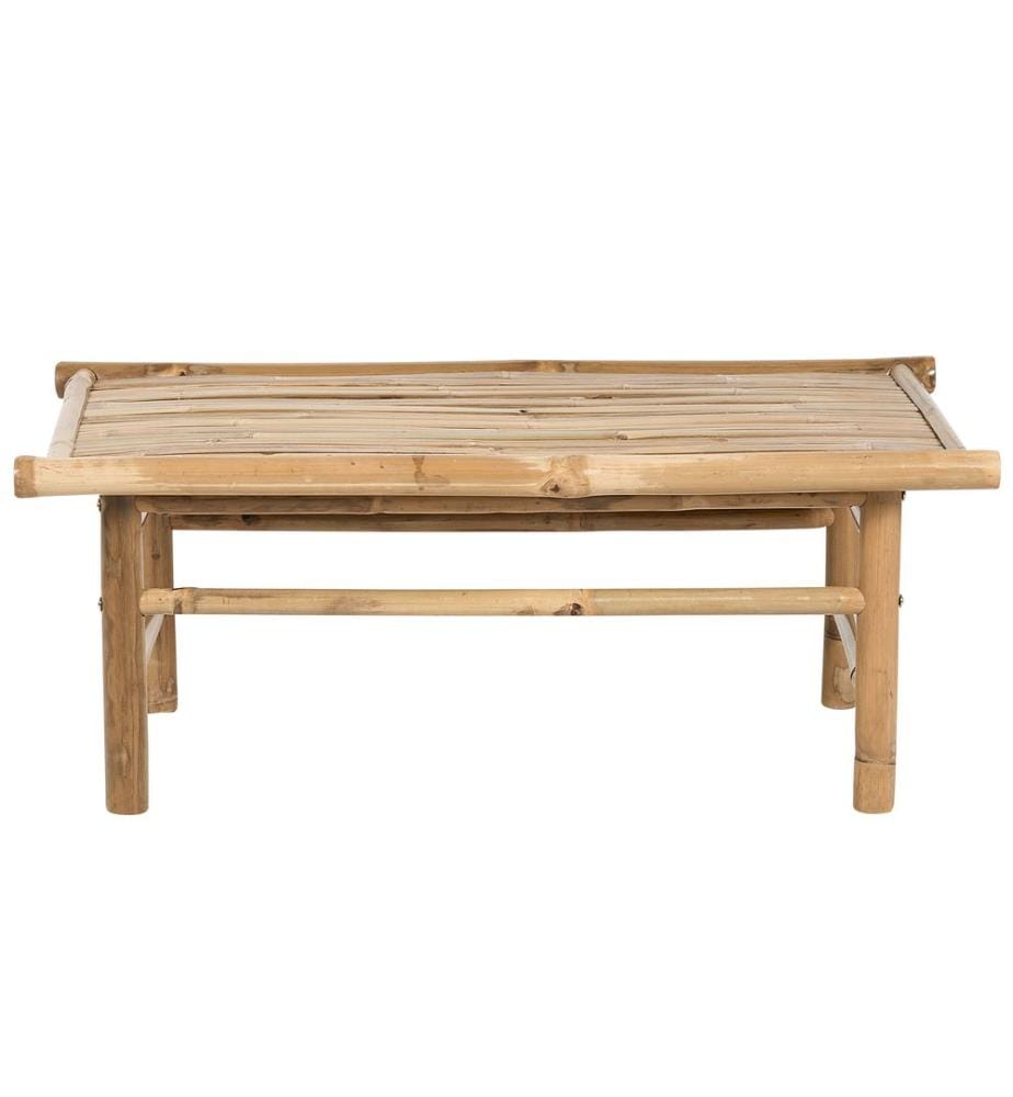 Table basse de jardin TODI 45 cm 80 cm Bambou Marron
