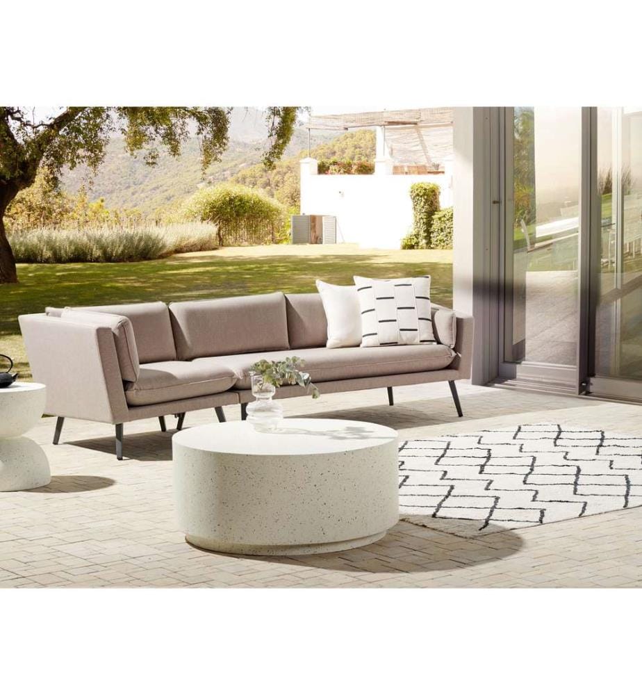 Divano da giardino 3 posti LORETELLO Lato Sinistro Beige
