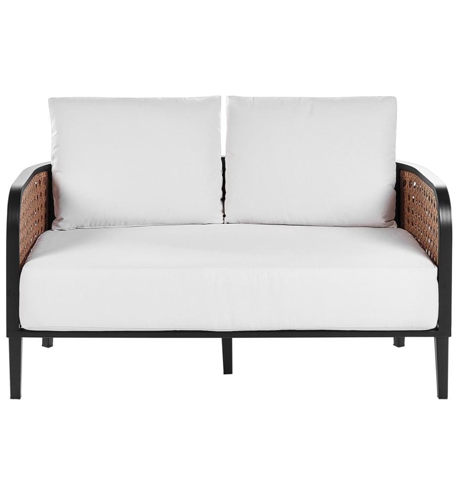 Set da giardino con tavolo 2 posti MONTEFALCO Metallo Bianco
