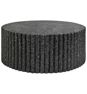 Table basse POZZA II 106 cm 106 cm Effet terrasse Terrazzo noir