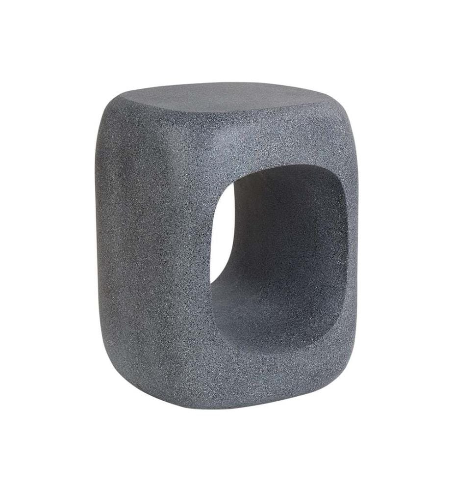 Table d'appoint PELMO 33 cm 33 cm Effet marbre Gris