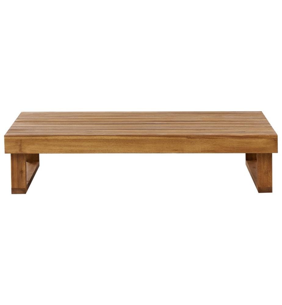 Table basse de jardin MARETTIMO 60 cm 110 cm Bois d'acacia certifié Marron