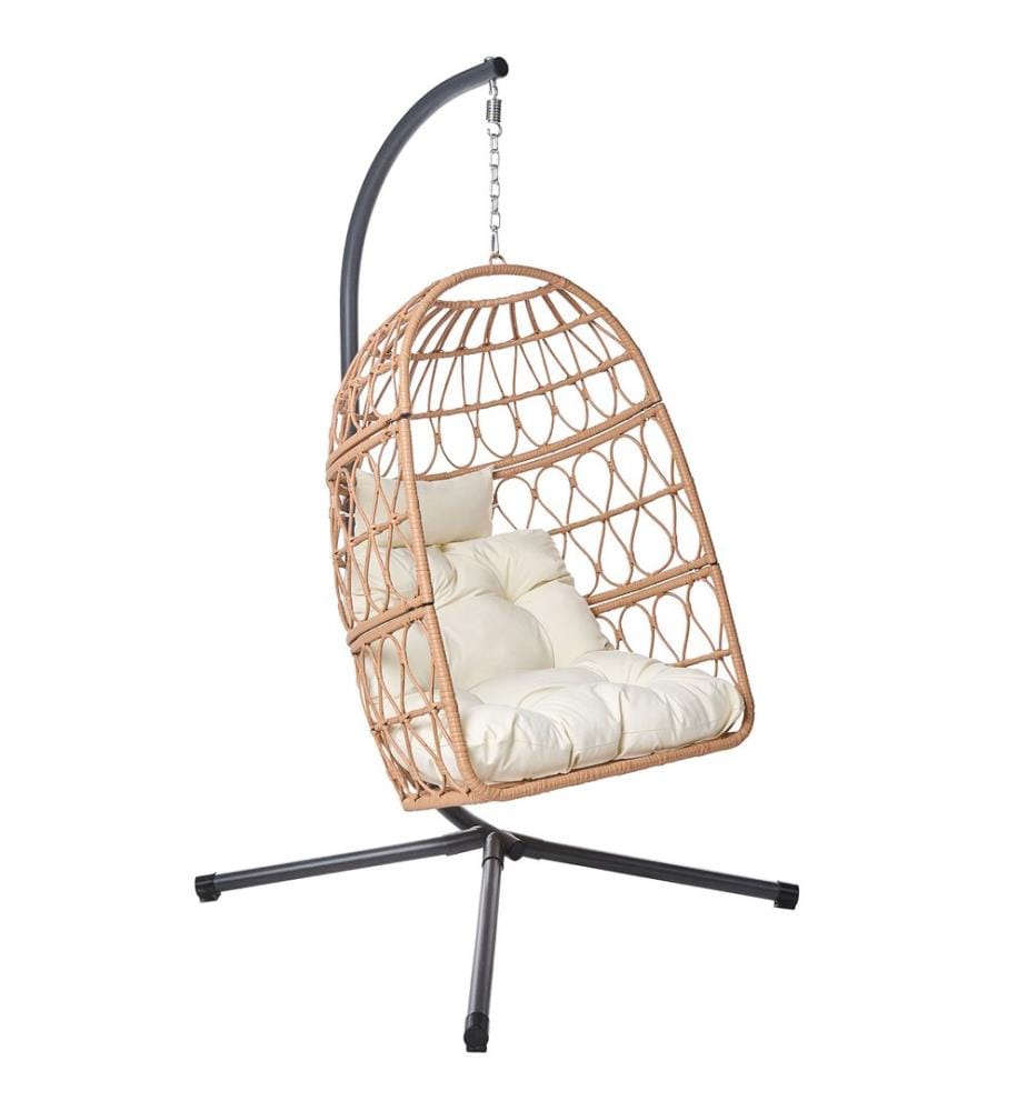 Fauteuil suspendu avec support MONTALCINO Métal Naturel