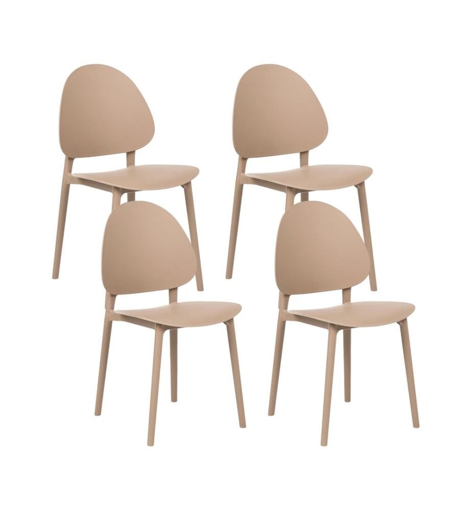 Gartenstuhl 4er Set CEARA Beige