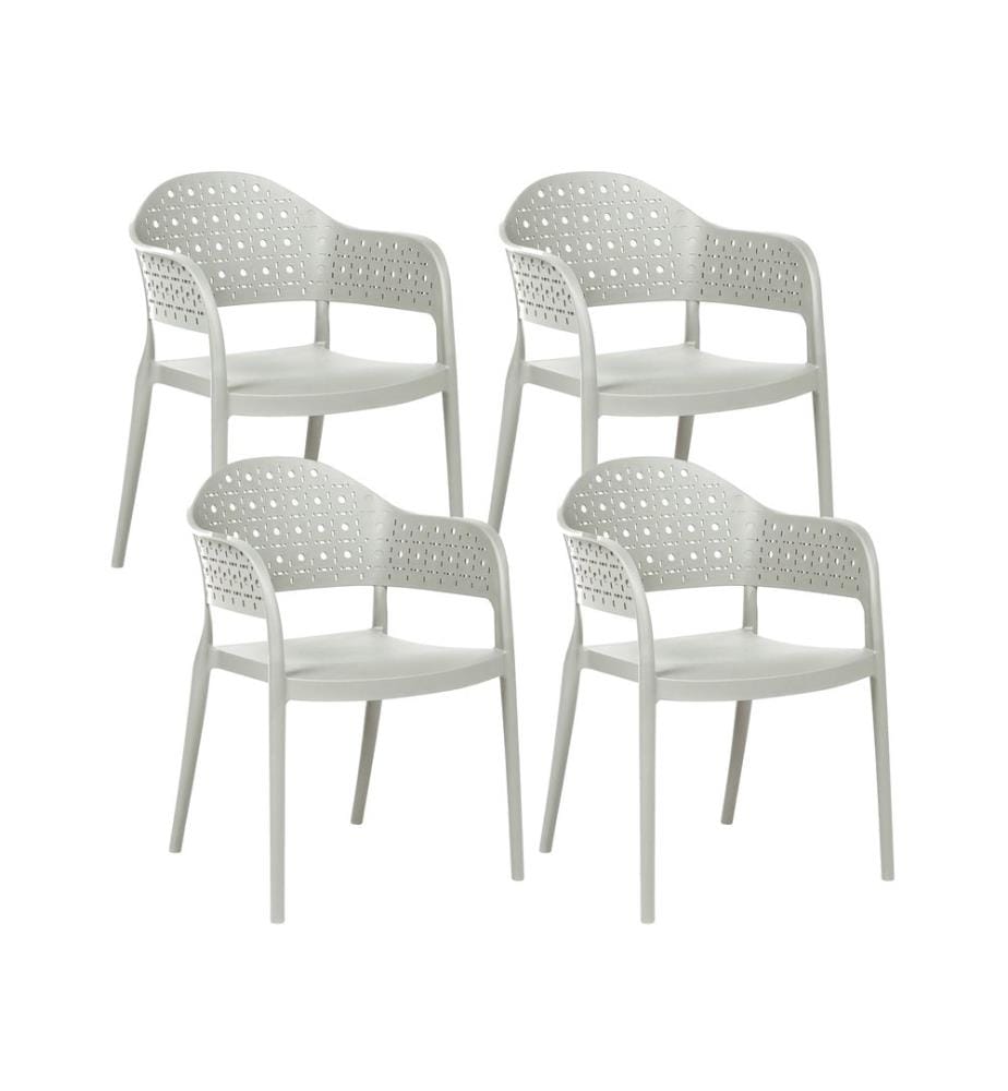 Set mit 4 Stühlen NARINO Hellgrün