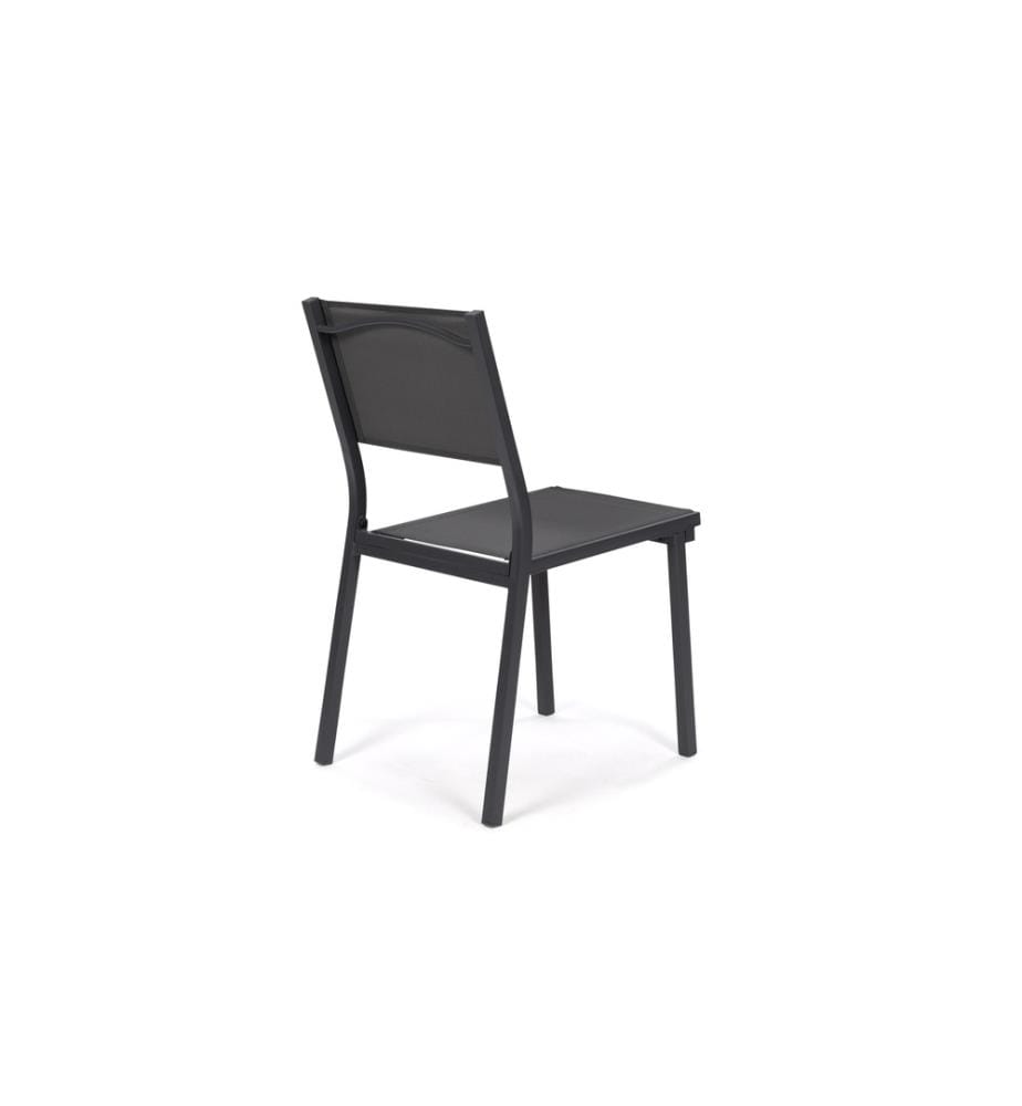 Lot de 6 Chaises de Jardin - Gris