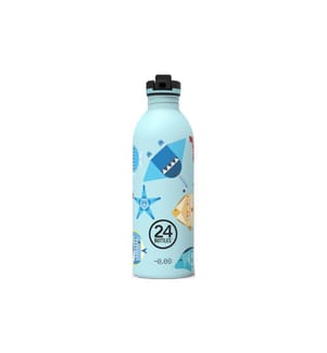 24BOTTLES - Gourde Urban avec couvercle de sport 500 ml, Sea Friends