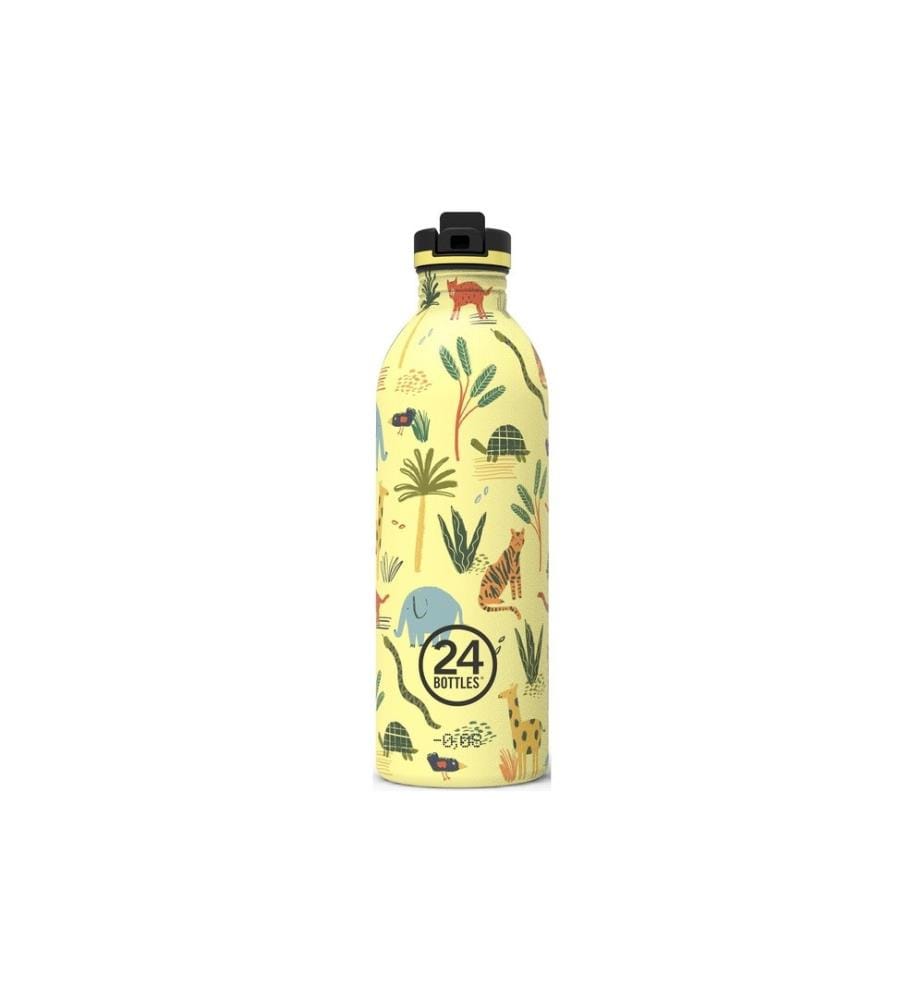 24BOTTLES - Gourde Urban avec couvercle de sport 500 ml, Jungle Friends
