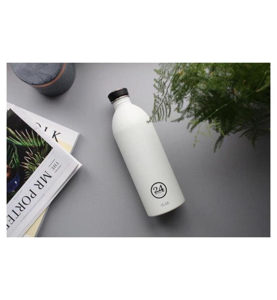 24BOTTLES - Gourde Urban 1000 ml, Ice White