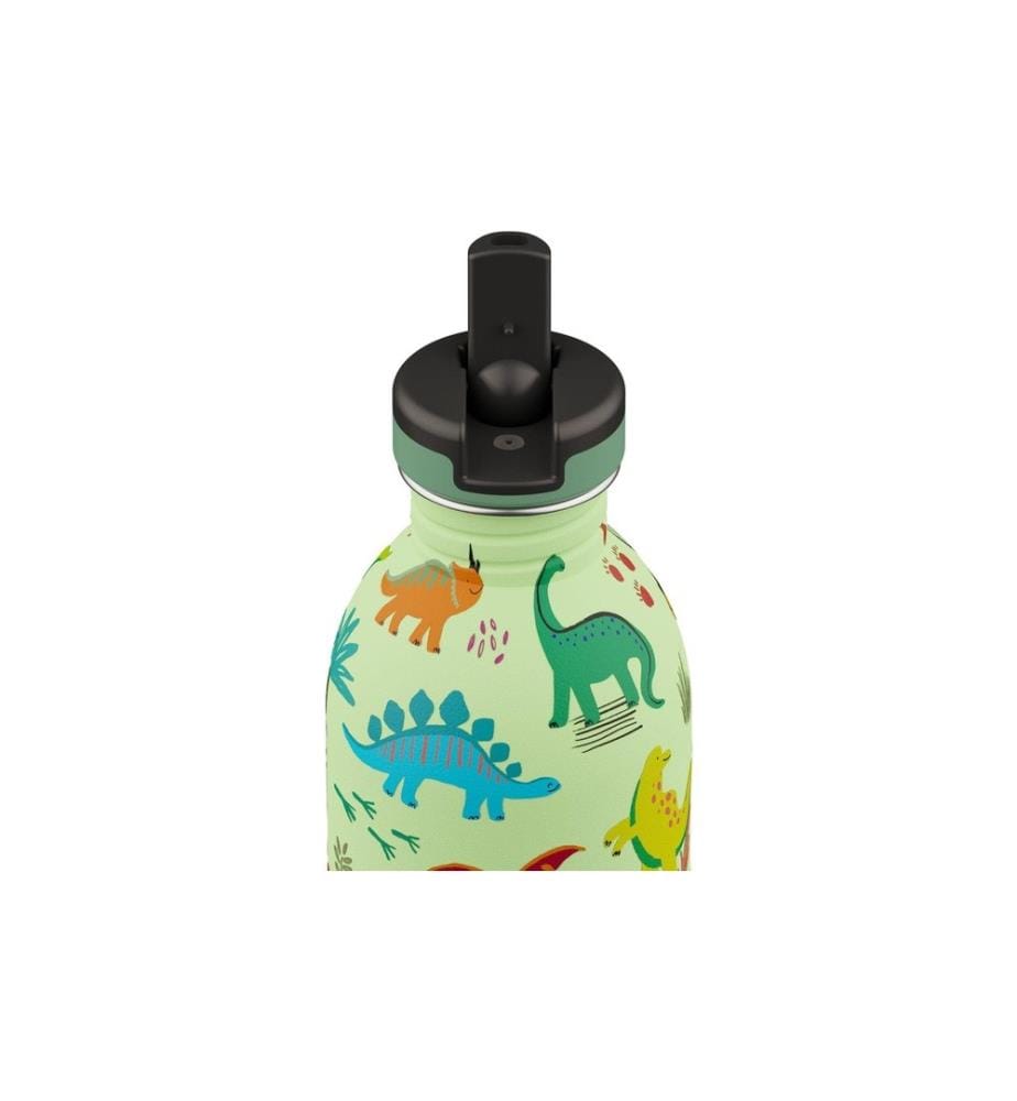 24BOTTLES - Gourde Urban avec couvercle de sport 250 ml, Jurassic Friends