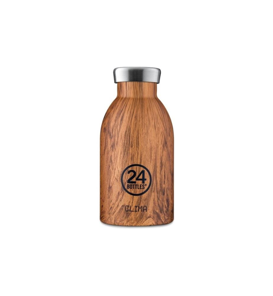 24BOTTLES - Bouteille isotherme Clima 330 ml, Sequoia Wood