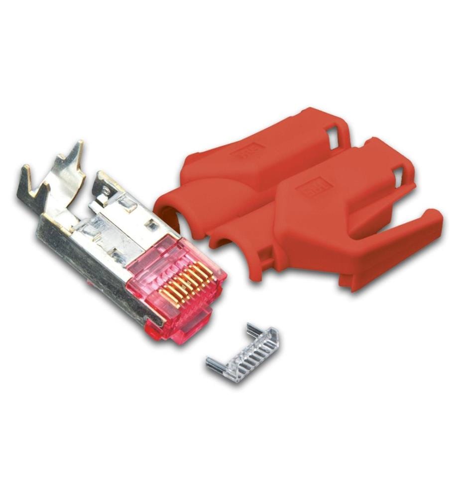 WIREWIN - Stecker RJ45 Hirose TM31 50 Stück, Rot