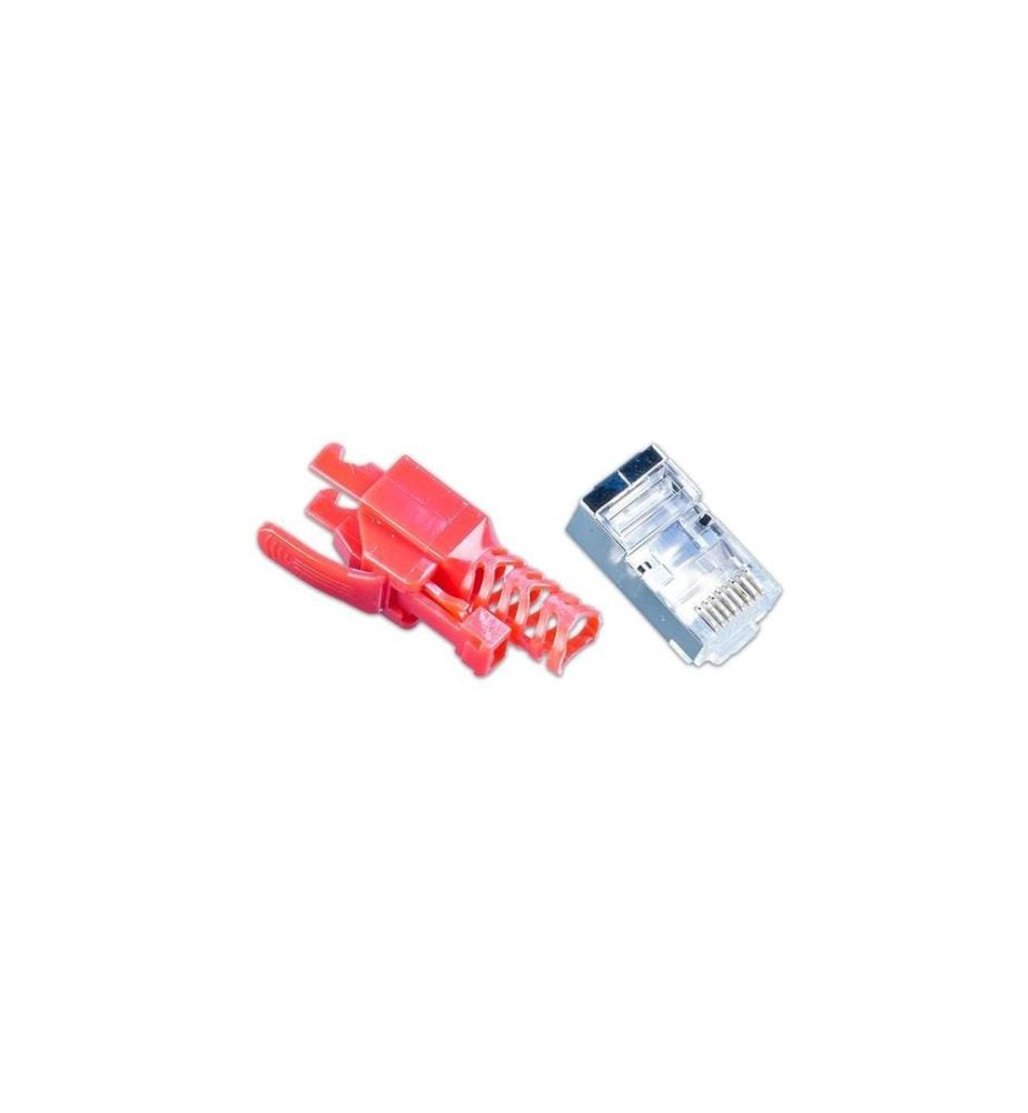 WIREWIN - Stecker RJ45 KAT6A Securelock 10 Stück, Rot