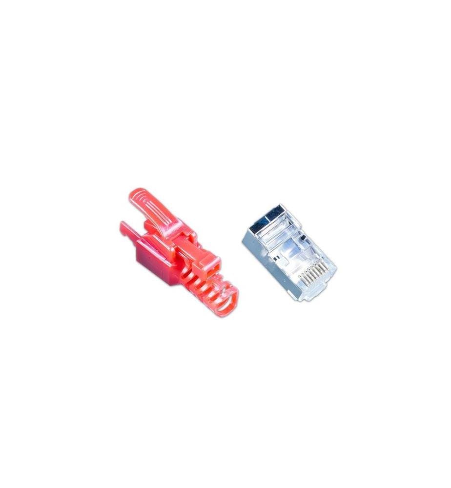 WIREWIN - Stecker RJ45 KAT6A Securelock 10 Stück, Rot