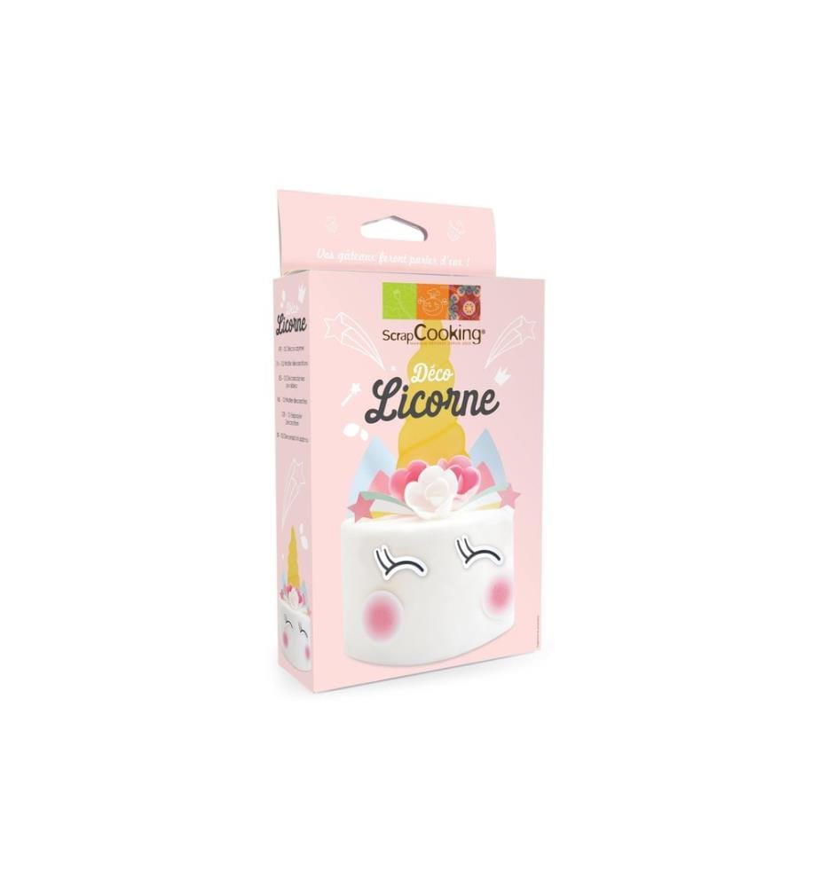ScrapCooking - Oblaten Dekoset «Einhorn» 12-teilig