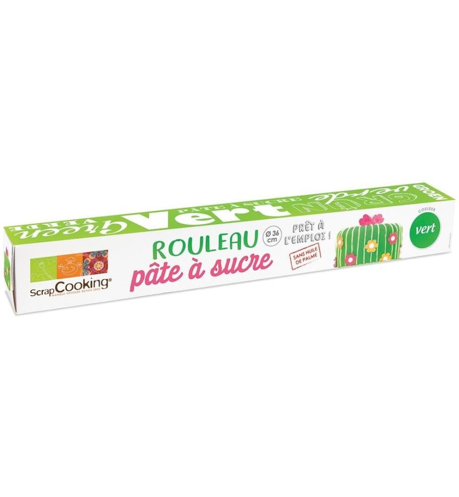 ScrapCooking - Ausgerollter Zuckerfondant 430 g Grün