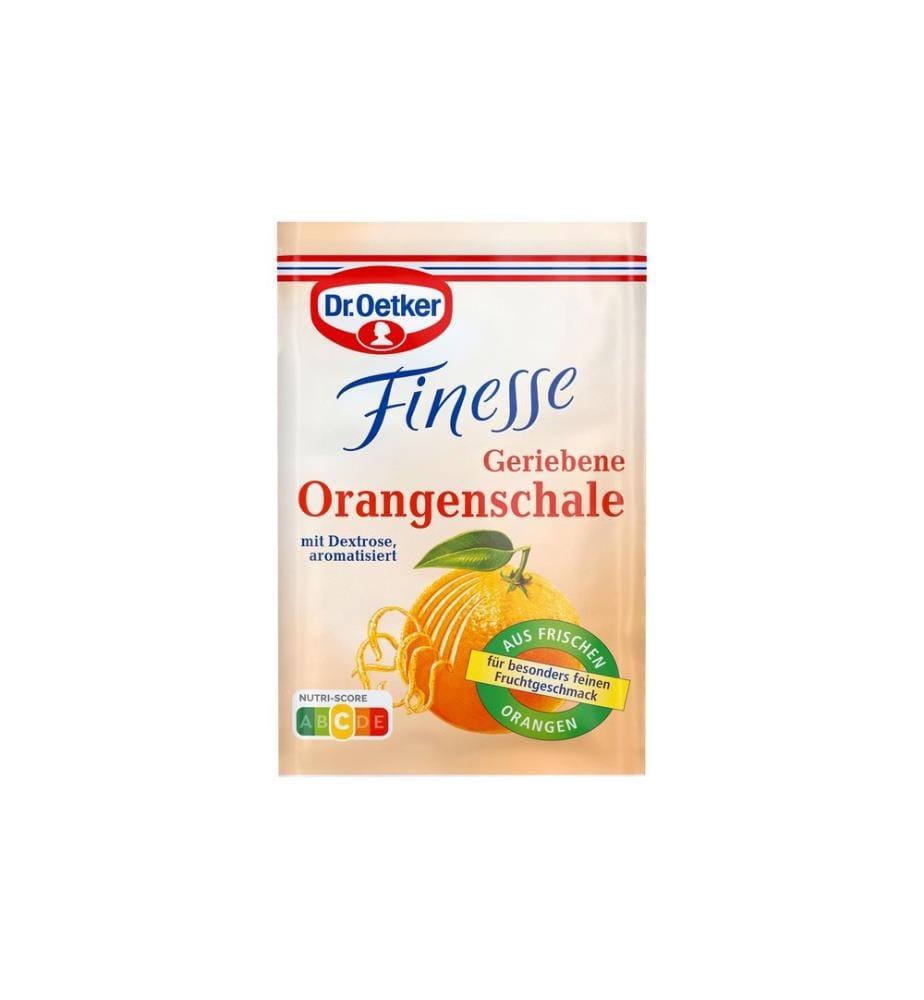 Dr.Oetker Finesse Geriebene Orangenschale 3 x 18 g