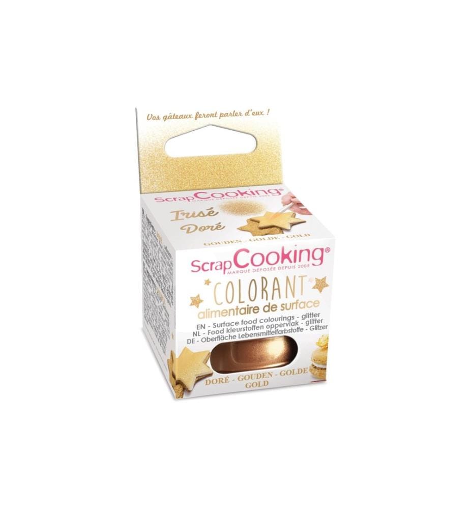 ScrapCooking - Lebensmittelpuder Glitzer Gold 5 g
