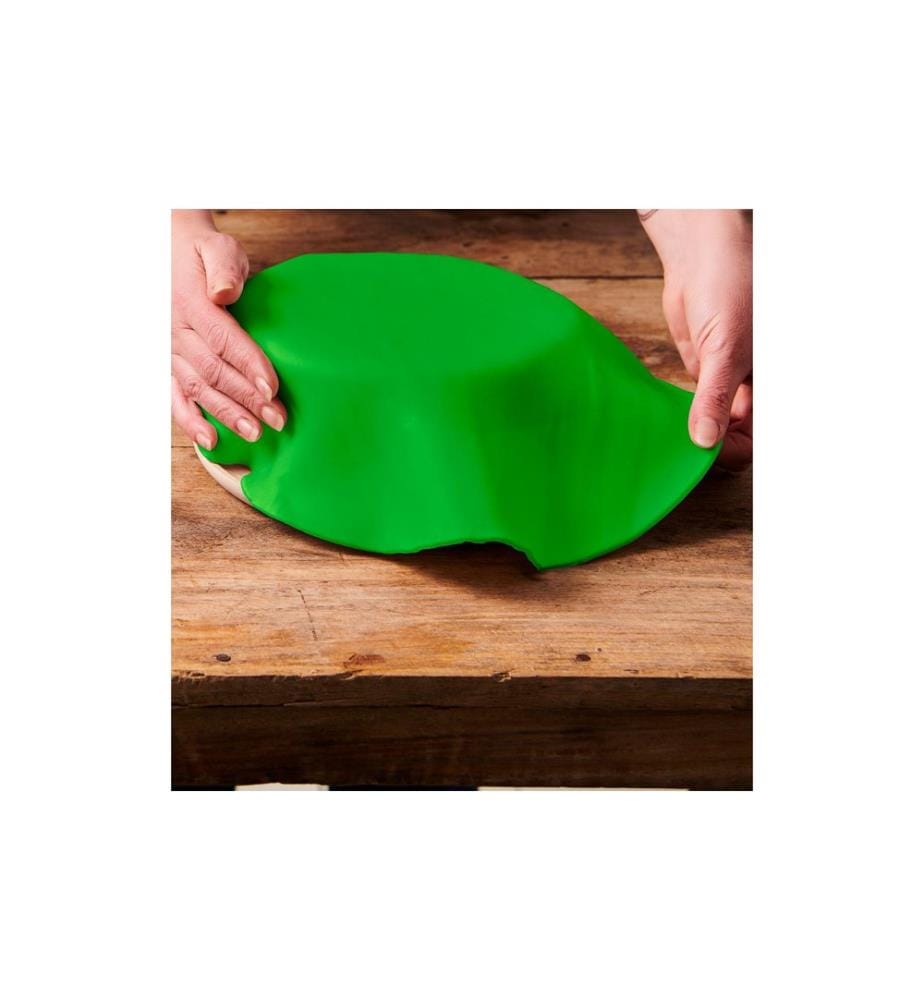 FUNCAKES - Couverture de fondant déroulée vert, 430g