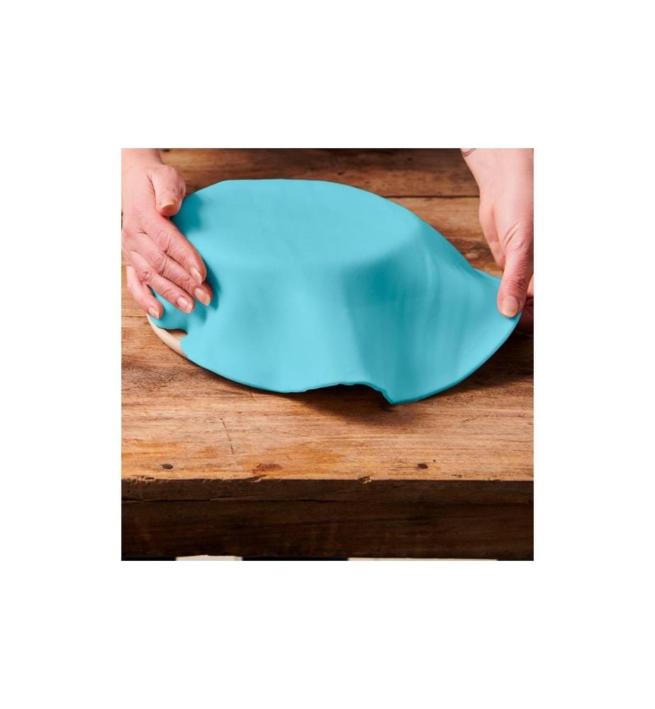 FUNCAKES - Couverture de fondant déroulée Bébé bleu, 430g