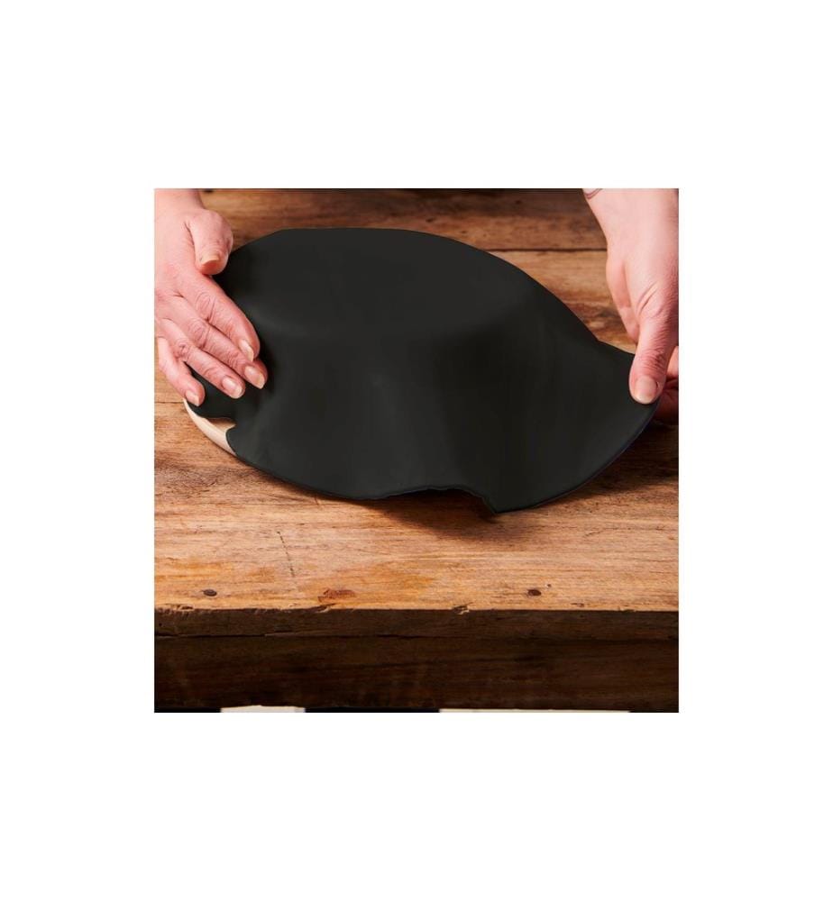 FUNCAKES - Couverture de fondant déroulée noir, 430g