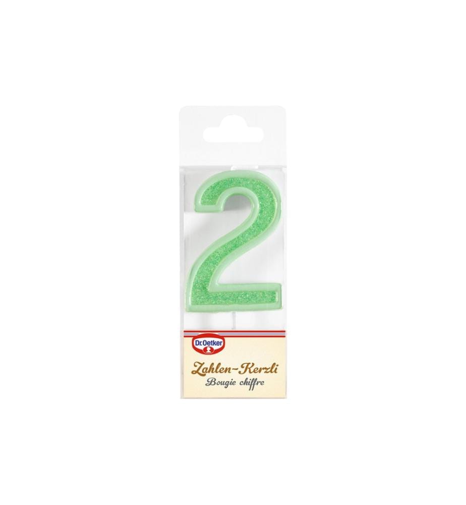 Bougie chiffre Dr.Oetker 2 1 pièce