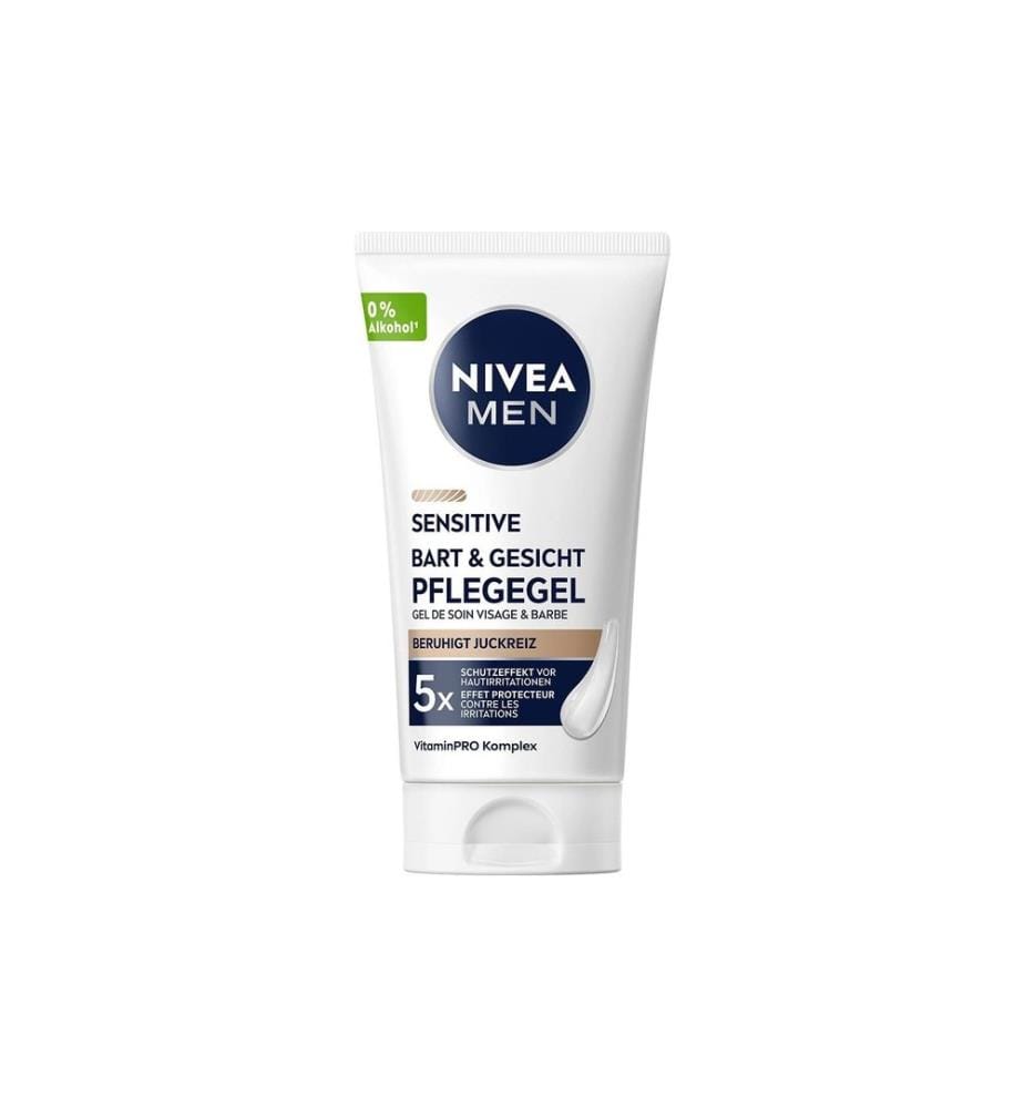 NIVEA MEN - Sensitive Bart & Gesicht Pflege-Gel 50 ml