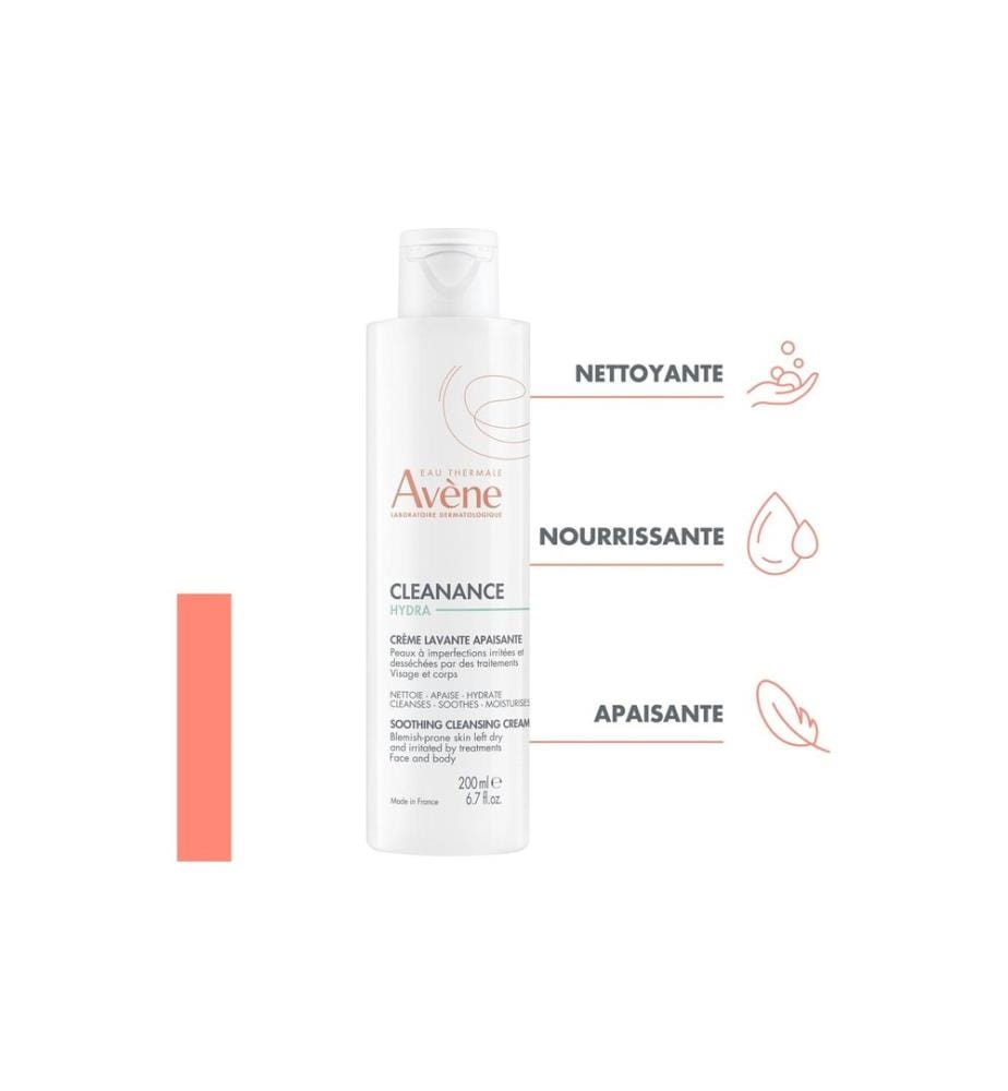 Avène - Crème nettoyante Cleanance Hydra Apaisante 200 ml 200 ml