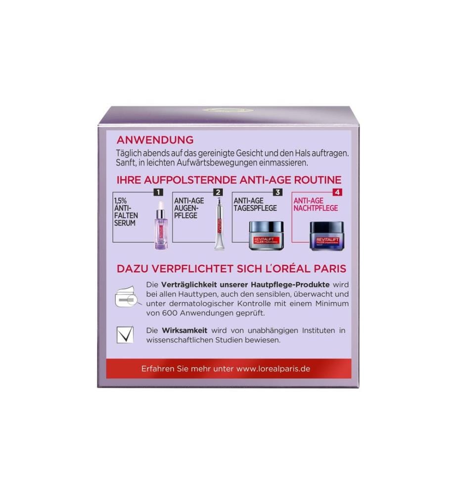 L'Oréal Paris - Nachtcrème Revitalift Filler +Hyaluronsäure 50 ml