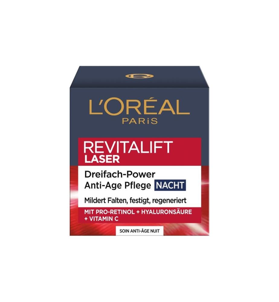 L'Oréal Paris - Nachtcrème RevitaLift Laser X3 Anti-Age 50 ml