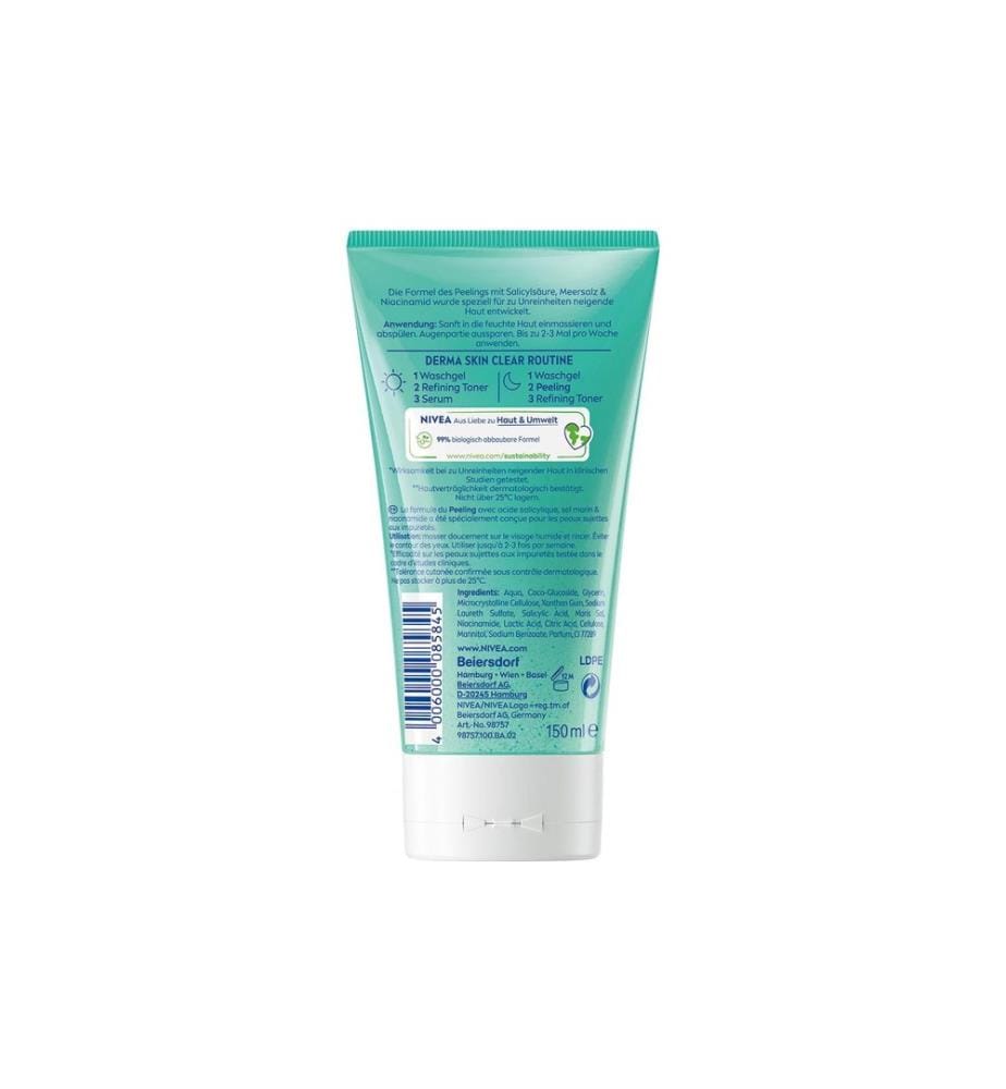 NIVEA - Gesichtspeeling Derma Skin Clear 150 ml