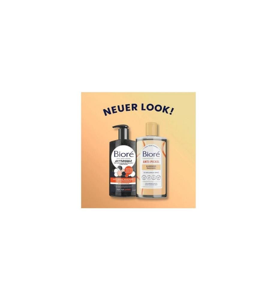 Bioré - Waschgel Anti-Pickel mit Aktivkohle 200 ml