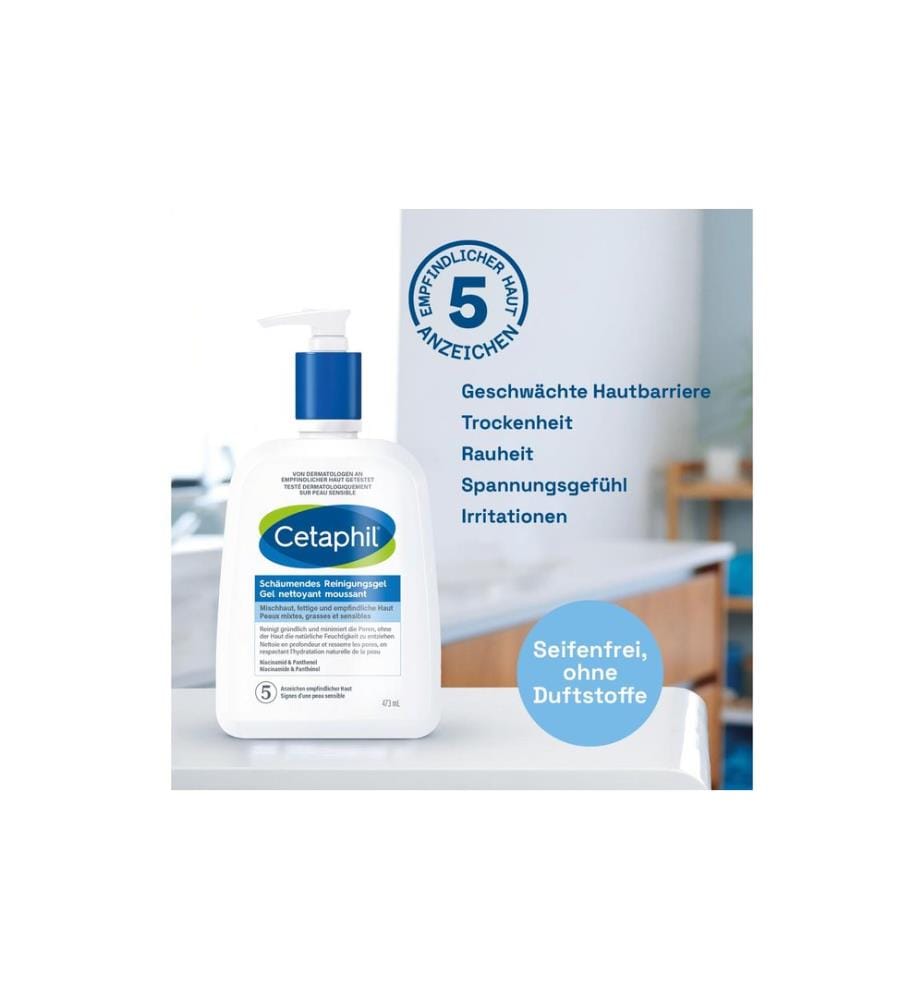Cetaphil - Gel nettoyant Moussant 473 ml
