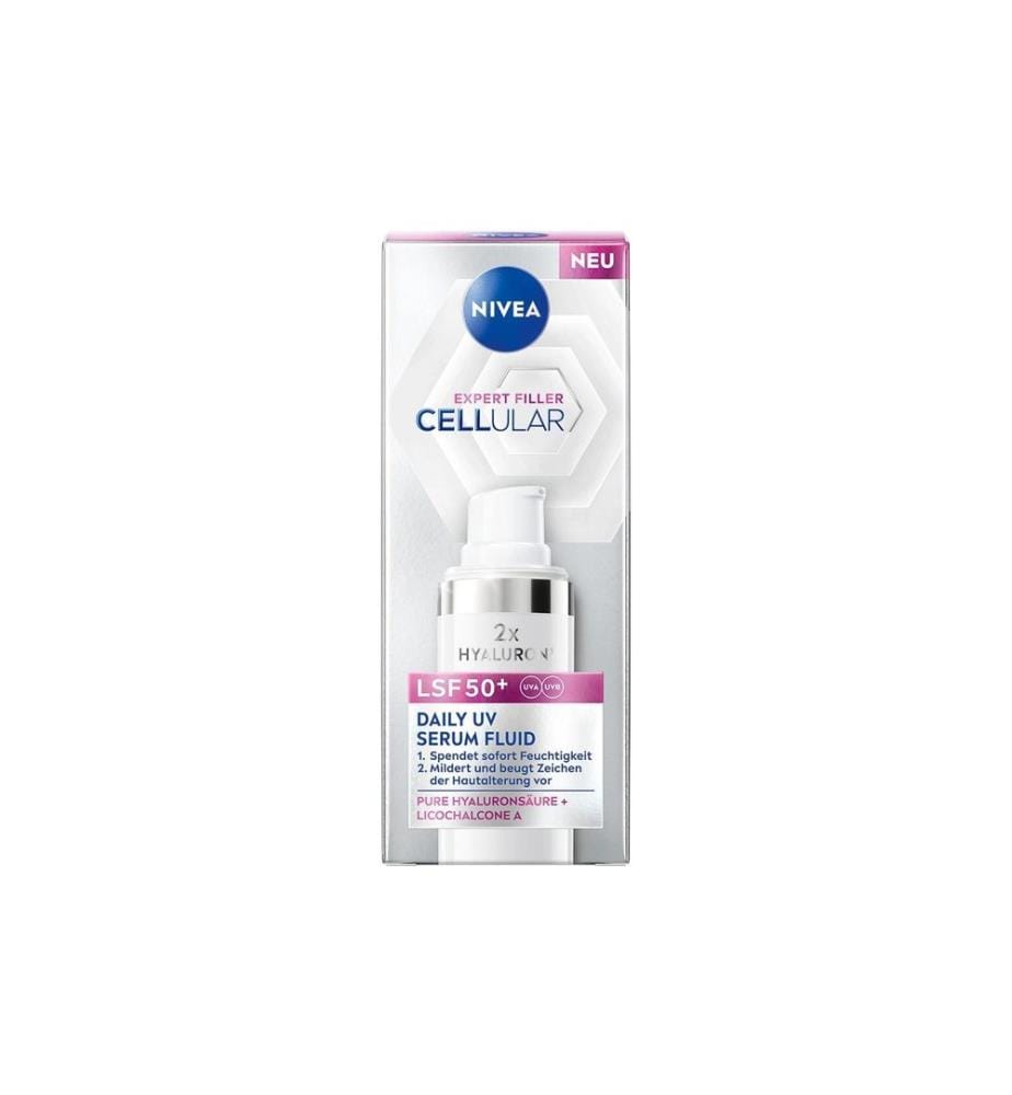 NIVEA - Sérum pour le visage Filler Daily UV Serum Fluid LSF 50+ 30 ml