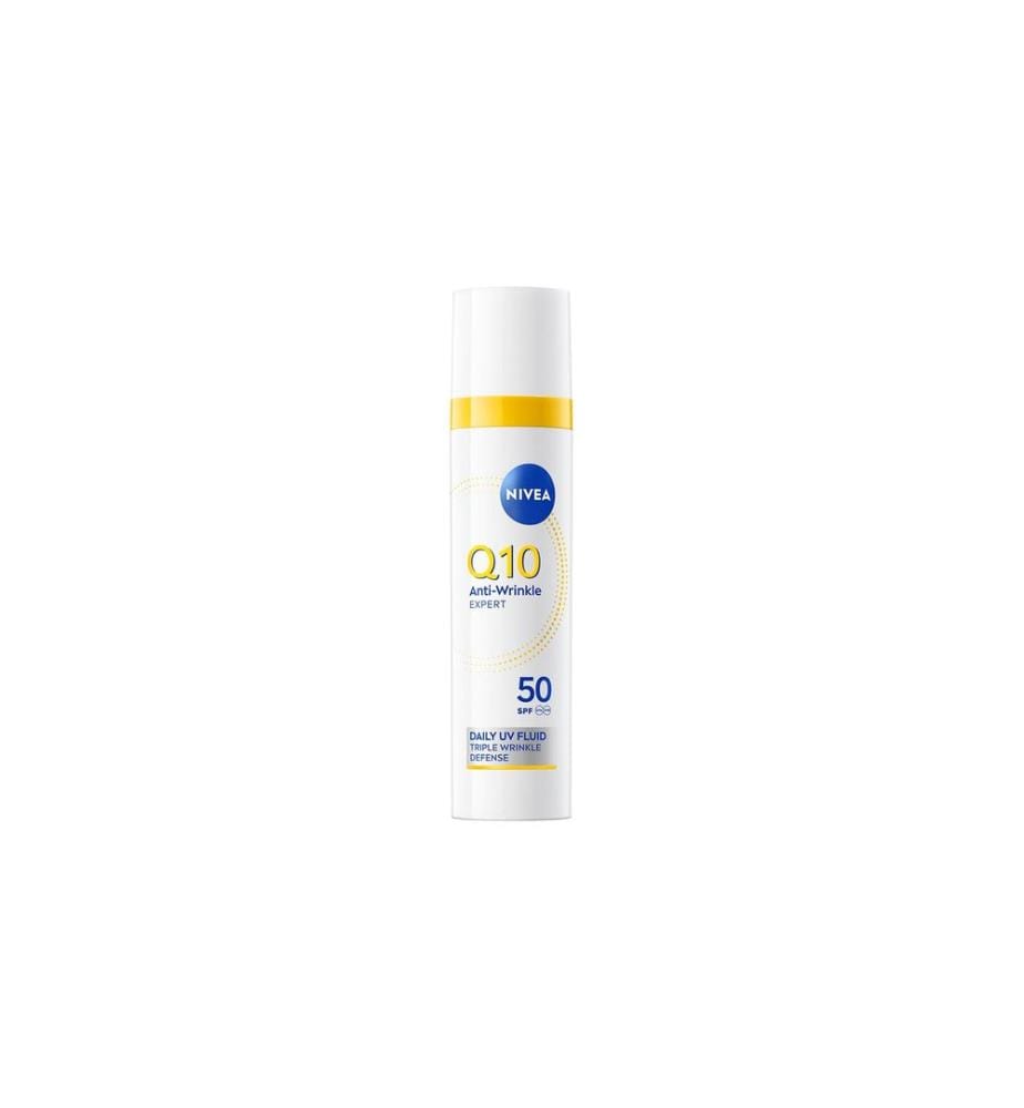 NIVEA - Fluide pour le visage Q10 Anti-Rides Expert Jour SPF 50 30 ml