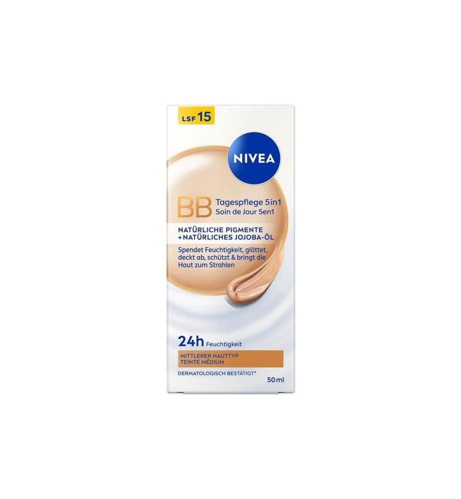 NIVEA - BB Soin de jour 5en1 Moyen SPF 15 50 ml