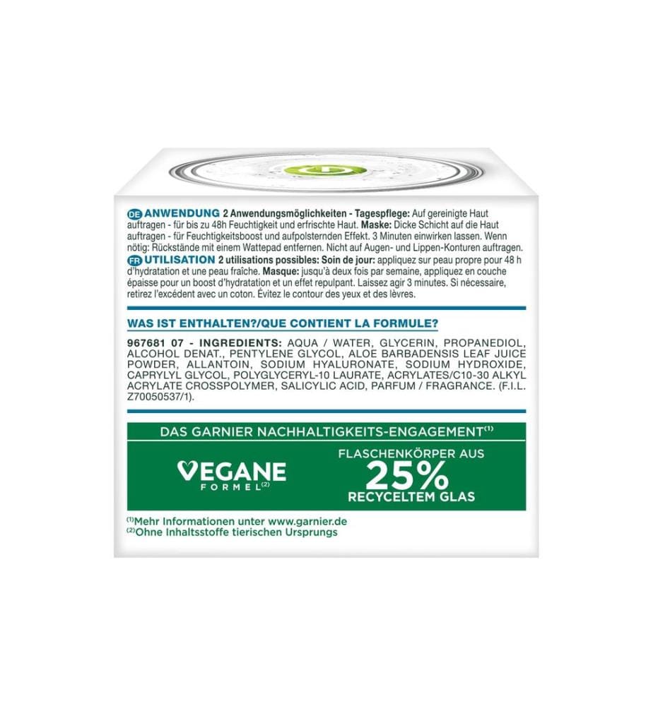 Garnier - Soins du visage Hyaluron Barrier Repair Gel-Crème 50 ml