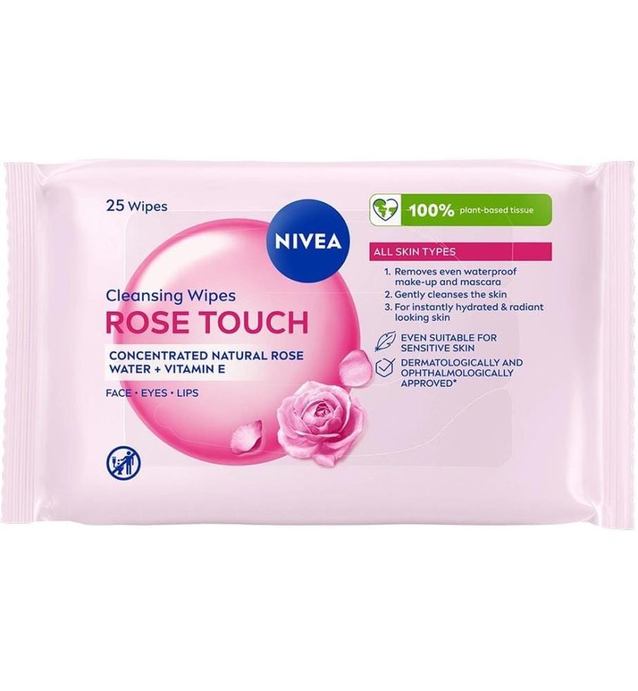 NIVEA - Chiffons de nettoyage Rose Touch 1 Pièce/s