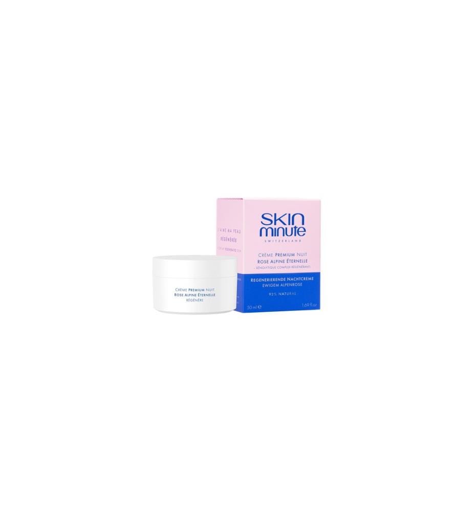 skinminute - Crème de nuit riche à la Rose des Alpes 50 ml