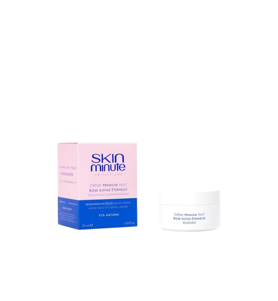 skinminute - Crème de nuit riche à la Rose des Alpes 50 ml