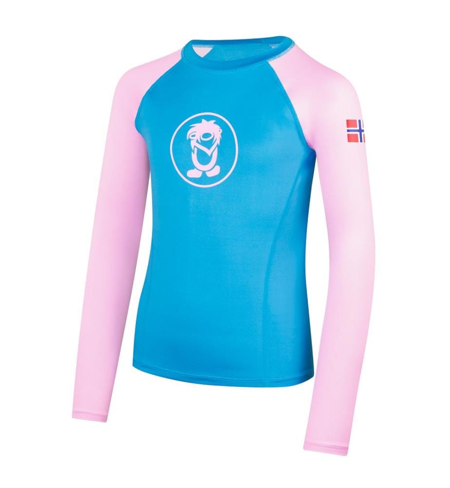Camicia Kvalvika - blu dinamico e rosa confetto