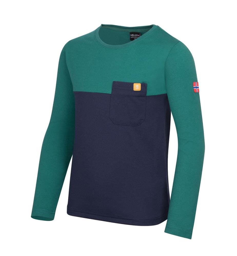 Bergen Longsleeve - verde giungla e navy